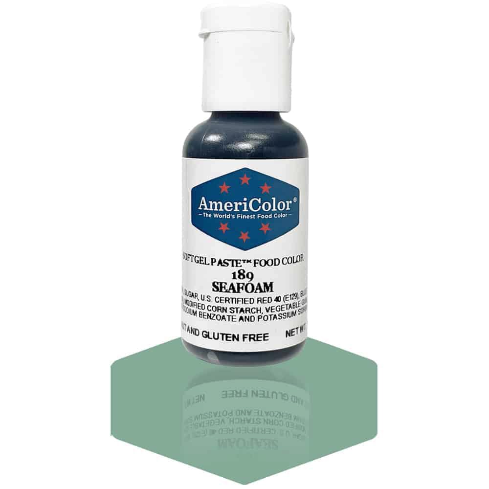 AmeriColor, Seafoam, 0.75 Ounce Bottle, Soft Gel Paste Food Color