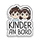 Baby on Board Aufkleber Auto, Kinder an Bord Auto Aufkleber, Baby on Board Sticker 16 x 13 cm, Wetterfest und UV-Beständig aufkleber auto, Sticker Baby und Auto Baby für sichere Fahrten mit Ihrem Kind