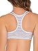 Fruit of The Loom Womens Spaghetti Strap Cotton Pull Over 3 Pack Sports Bra, Skinny Stripe/White/Blushing Rose, 32