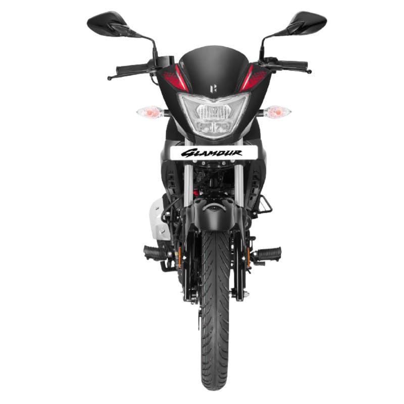 Image of Hero MotoCorp GLAMOUR 125 FI Disc Brake OBD2B BLACK-SPORTS RED Booking for Ex-Showroom Price