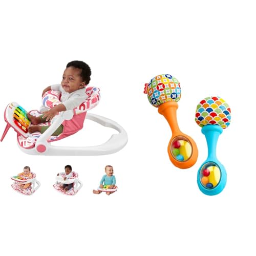 Fisher-Price Baby Portable Baby Chair Kick & Play Deluxe Sit-Me-U...