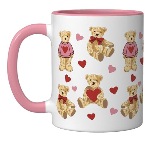 Vintage Teddy Bear Coquette Aesthetic Pink...