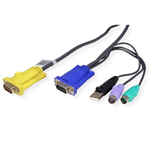 Cable KVM Aten 1,8M 2L-5302UP terminales PS2 USB para conmutador 2