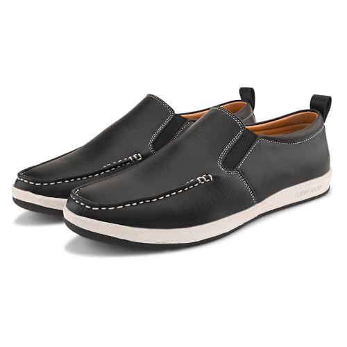 Image of Centrino Walking Loafers for Men | Shoes for Man Stylish | Casual Slip-On Lightweight Moccasins | Cushioned Insole | Breathable Comfortable | Hand-Stitched | Mens Loafer Shoes for Daily Office Outings (9495)