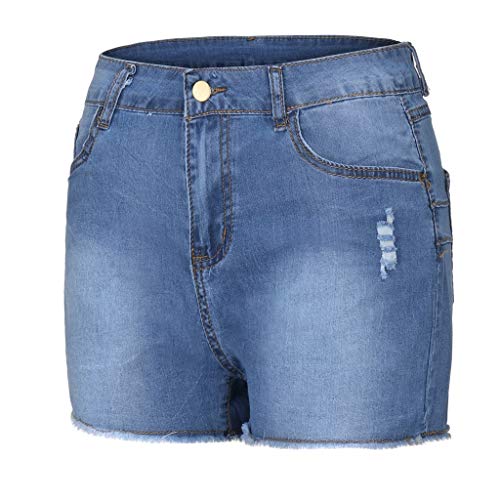 WWricotta Pantacourt Femme Jean - Jean Adolescent Filles Jean Boyfriend Femme Stretch Short ÉTé Jean Femme Dechiré Push Up Short en Jean Tendance - Image 4