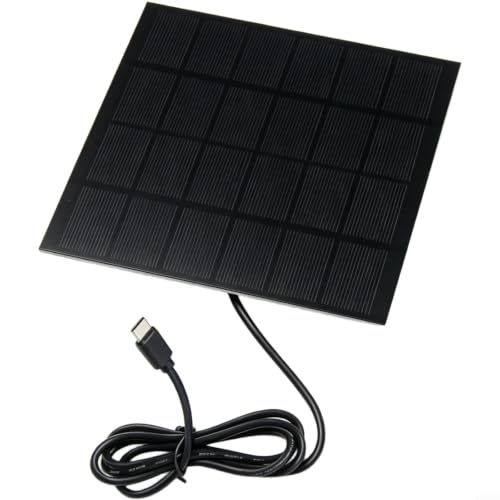 NiuLumeaPortable 6V 3W Solar Panel with Type- for cctv Camera