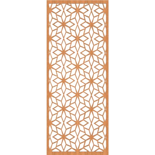 Image of Lake Decorative Pierced Fretwork Wood Wall Panels, 13 3 /8 inchW x 34 3 /8 inchH x 1 /4 inchT, Cherry