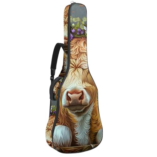 Sac de transport pour guitare acoustique 101,6 cm à bandoulière réglable multicolore