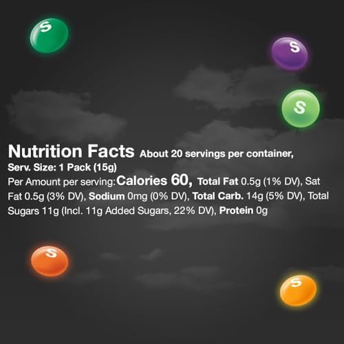 SKITTLES Shriekers Sour Fun Size Chewy Halloween Candy, 10.72oz
