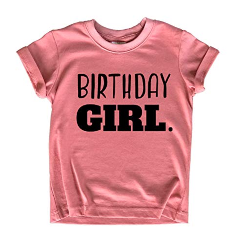 Image of Birthday Girl Shirt Toddler T-Shirt Kid Birthday Party Outfit Tee Gift for Girls 1st 2nd 3rd 4th 5th 6th 7th 8th Tops