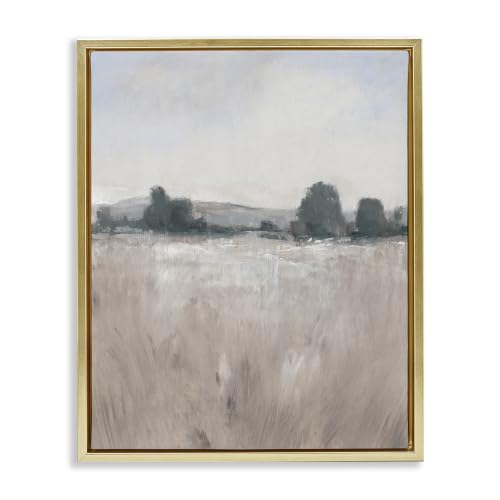Rural Autumn Grassland Landscape, 24 x 30 Inch Canvas in Floater Frame