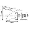 Stainless Works SSS010 Stainless Steel Beverage Dispenser Replacement Spigot Fits 16mm opening #2