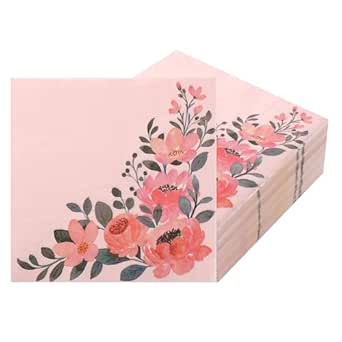 Seajan Lot de 200 serviettes jetables en papier jetables, pour plage, dîner, corail, étoile de mer, pour salle de bain, mariage, fête d'anniversaire