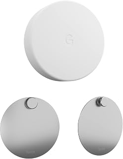 Wall Mount for Nest Temperature Sensor 2 Pack - No Hole Needed - Stainless Steel Bracket Plate for Google Nest Thermostat Sensor - Mount to Any Smooth and Dry Surface