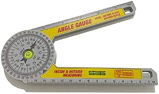 AEROBATICS Angle Finder Scale, Aluminum Miter Saw Protractor Rustproof Angle Measuring Tool, 360-degree Bevel Cut Protractor, Digital Angle Rule For Carpenter Building, 19x7x2cm
