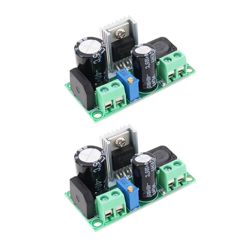 EMSea AC DC zu DC Step-Down Abwärtswandler AC 5-30V DC 5-48V auf DC 3.3-33V Netzteilmodul Einstellbare Ausgangsspannung Abwärtsmodul 2 Stück