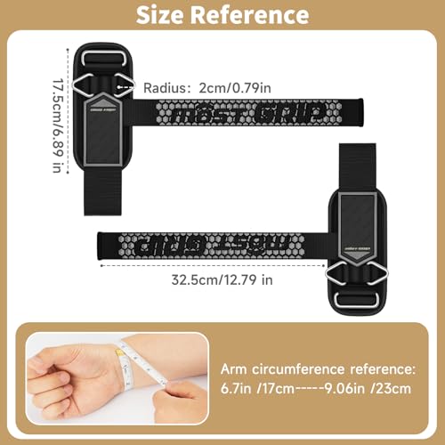 MOST GRIP Drip Glue Non-Slip Wrist Straps for Weightlifting, 2-in-1 Lifting Straps with D Rings for Cable Machine Workout, 10mm Neoprene Padded Wrist Wraps for Weight Lifting Deadlift