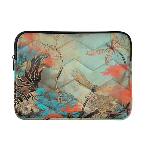 Funda para portátil 13-14 pulgadas con flores coloridas impermeable y anti impactos
