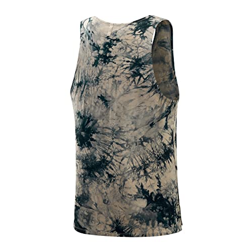 Euow Tank Tops For Men Sleeveless Workout Shirts Quick Dry Gym Muscle Vest Fitness Tee Athletic Undershirts(Black+Coffee,Xl) #TOP2