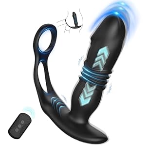 6.02 inches Special Silicone Massagers Kit with Water Resistant Play in Anywhere You Like (Black) for Man, Rechargeable Cordless Body Prostrate Massager with 9 Modes for Men Relax Massaging -ldcf3