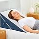 Verstellbares Keilkissen, Hochdichteschaum Lesekissen für Bett und Sofa, Ergonomisches Kopfkissen für Reflux Schlafapnoe, Beinkissen-Perfekt Rückenkissen beim Spielen, Lesen oder Fernsehen, Blau