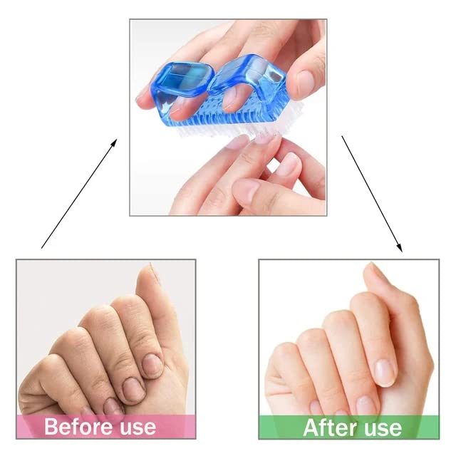 Metis Nail cleaning brush | Plastic Handle Fingernail Cleaner | Pedicure Scrub Footbrush (Pack of 2) - Image 5