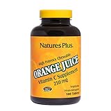 NaturesPlus Orange Juice Chewable Vitamin C - 250 mg, 180 Vegetarian Tablets - High Potency Immune Support Supplement, Antioxidant - Gentle On Stomach - Gluten-Free - 180 Servings