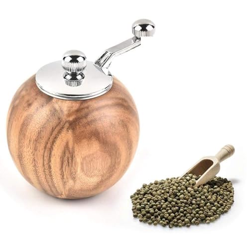 Auoker Moulin à poivre à manivelle, sel et...