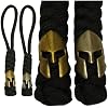 BORED? PARACORD! A Gold or Silver Spartan Head Bead Woven Paracord Lanyard or Zipper Pull with Unique Charm EDC Gear Accessory