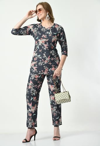Image of Amazon Brand -Bhumante Women's Deluxe Shirts and Shorts Top Nightwear Set - Effortless Elegance and Supreme Comfort for a Dreamy Night's Rest