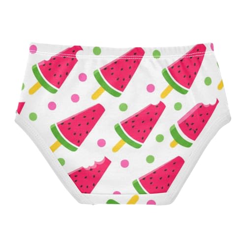 Cotton Girls Underwear Toddler Cute Cartoon Watermelon Red White Panties for Girl Bright Briefs Girls Undies 2t2
