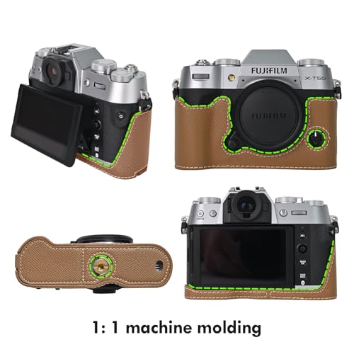 Funda para cámara Fujifilm X-T50 de cuero PU miniatura 3