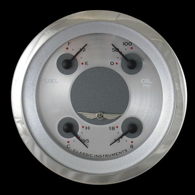 Classic Instruments AW73SRC All American 3 3/8"" Quad Gauge 75-10 Ohm