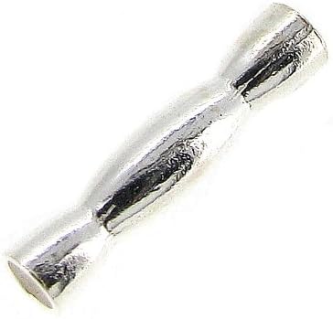 Dreambell 8 pcs 925 Sterling Silver 12mm x 2.5mm Stringing Tube Barrel Spacer Bead