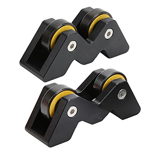 POENVFPO Pool Straightness Checker, 2PCS Aluminium and Bearing Billiard Cue Straightness Detector Inspect Tool