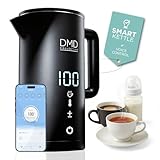 DMD Collective – Smart Kettle 1.5L, Wi-Fi Touchscreen, Voice Control with Alexa & Google | Digital Temperature Display, Double Wall & Anti-Scalding Design, Energy-Efficient 2200W
