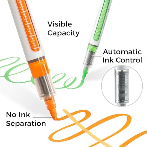 Image of Ohuhu Acrylic Paint Markers Brush Tip: 72 Colors Automatic Ink Control Acrylic Markers High Opacity Paint Pens Waterproof Lightfast for Rock Painting 3D Prints Easter Eggs Wood DIY Crafts- Nahuku