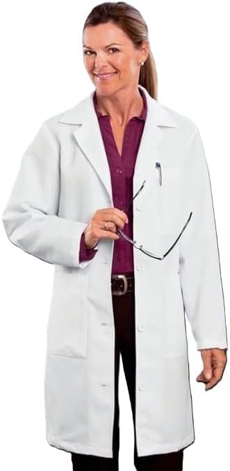 Ladies 37" Lab Coat - 0 -