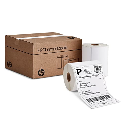 Étiquettes thermiques 10x15 cm HP Lot de 2 rouleaux de 250 formats polyvalents