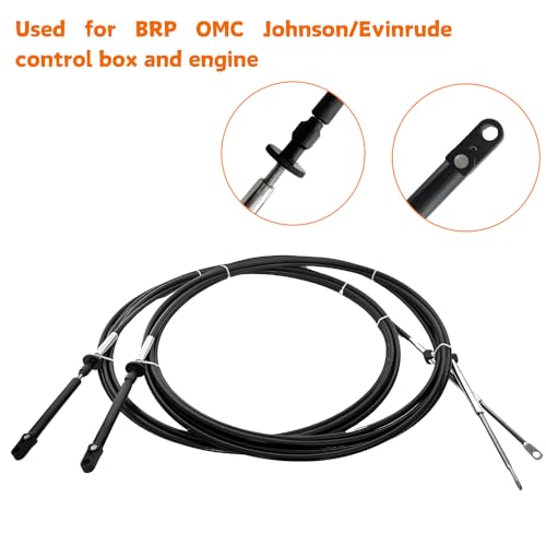 Câble de commande hors-bord pour naviguer en mer avec un moteur Johnson Evinrude - 4
