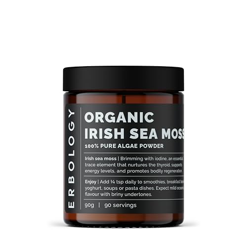 Erbology Polvo de musgo marino irlandés orgánico 90 g, 90...