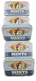 Buc-ee's 2025 Gluten Free & Sugar Free Mints - 50 mints Tin Can, Pack of 5 Non-GMO - Vegan - Soy Free - Natural Flavor (Marshmallow)