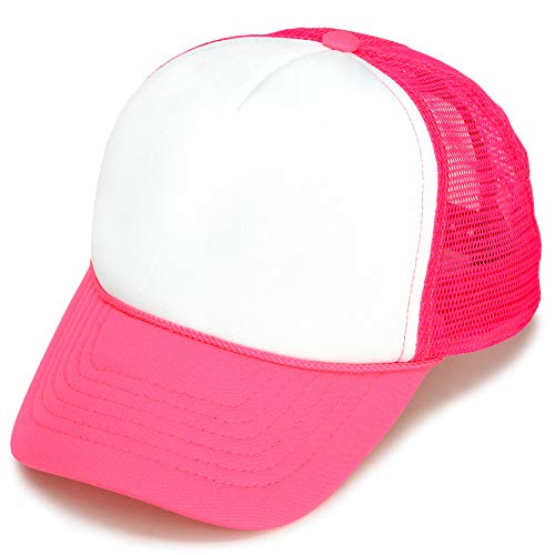 Dalix Trucker Cap Neon Pink Girls Hat For Youth Baseball Caps #TOP18