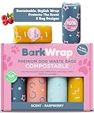 240 Biodegradable Dog Poop Bags Rolls Raspberry Scented Extra Thick Compostable Waste Doggie Pet Bulk Leak-Proof Bag - 100% Certified Home with Beautiful Colorful Design and Easy Open Compliant