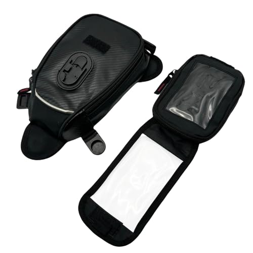 Sacoche de réservoir magnétique pour moto étanche transparente avec poche smartphone