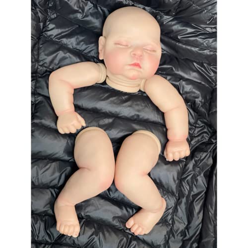 Lonian 21 Zoll bereits gemalt Reborn Puppe Kit Pfirsiche 3D Hautton mit sichtbaren Adern Bebe Reborn Kit mit Stoffkörper (Keine Haare) – Bild 4