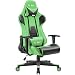 Gaming Chair Racing Computer Chair PU Leather Swivel Office Desk Seat PU Leather and Mesh Bucket Seat Lumbar Support(Blue)