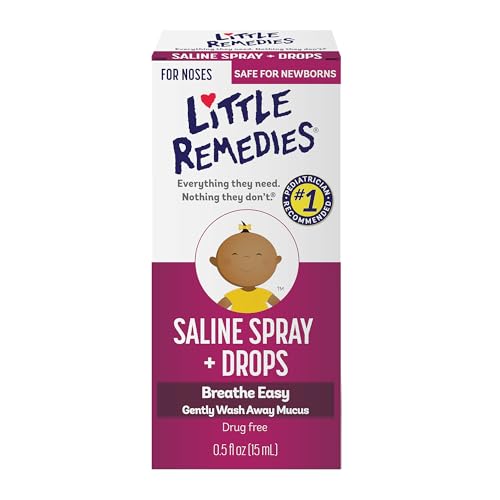 Image of Little Remedies Saline Spray and Drops, Safe for Newborns, 0.5 fl oz