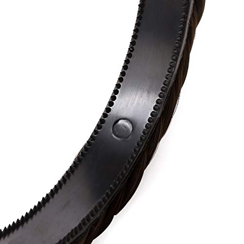 Hairro Braided Headband With Tooth Fishtail Braids Hairband With Teeth Braid Hair Band Hair Hoop Plaited Hairband With Comb Braid Headband Synthetic Headband Hairpiece For Women 48G #4A Dark Brown #TOP5