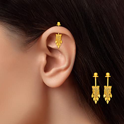 Traditional Gold Platted Maharashtiran Bugadi Earrings ERG2077,2078,1928,1817